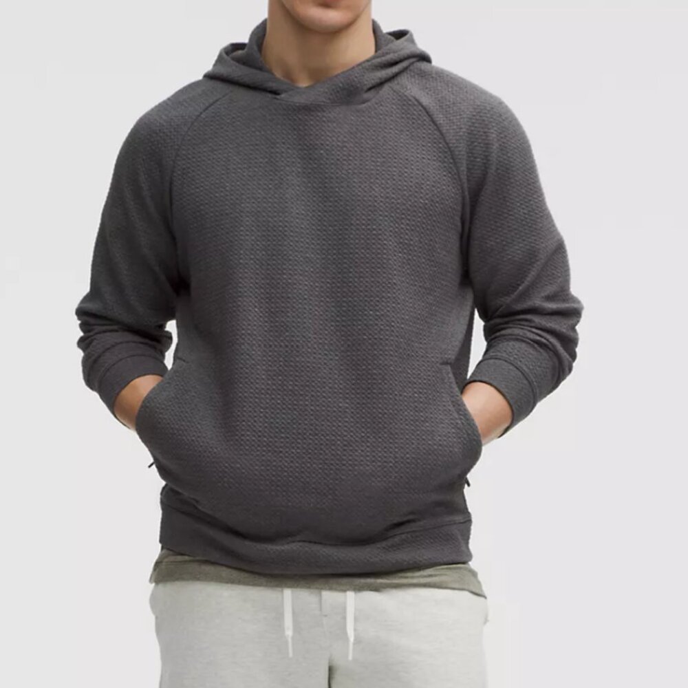 Lululemon Men's Textured Double-Knit Cotton Hoodie